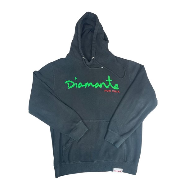 Diamond Supply Co Other - Diamond Supply Co. Diamond Por Vida For Life Black Hoodie Men's Sweatshirt Sz M